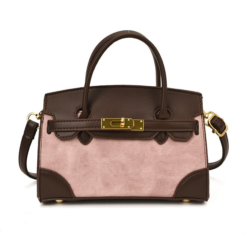 Classic Canvas & Faux Leather Mini handbag