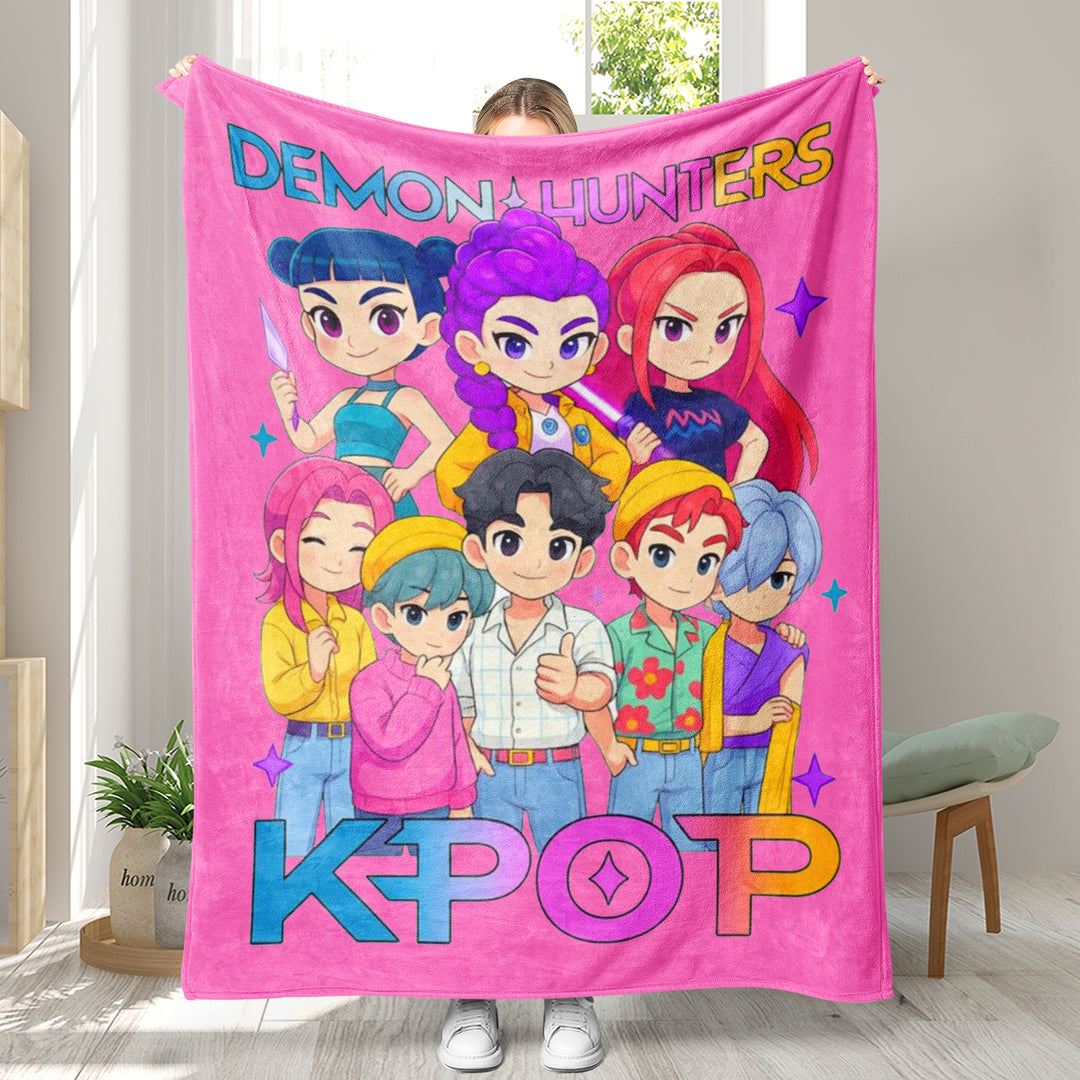 KDH K-pop inspired Throw Blanket soft flannel Blanket