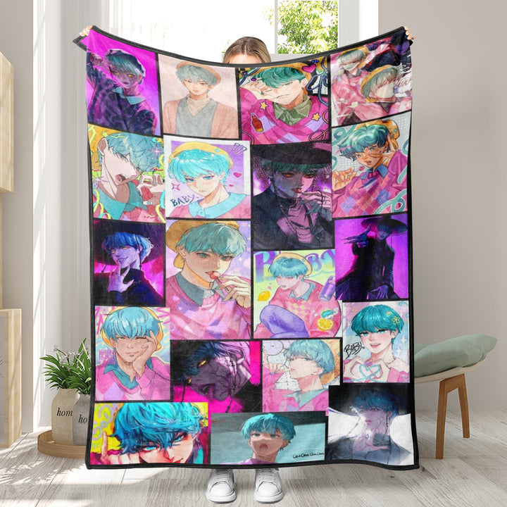 KDH K-pop inspired Throw Blanket soft flannel Blanket