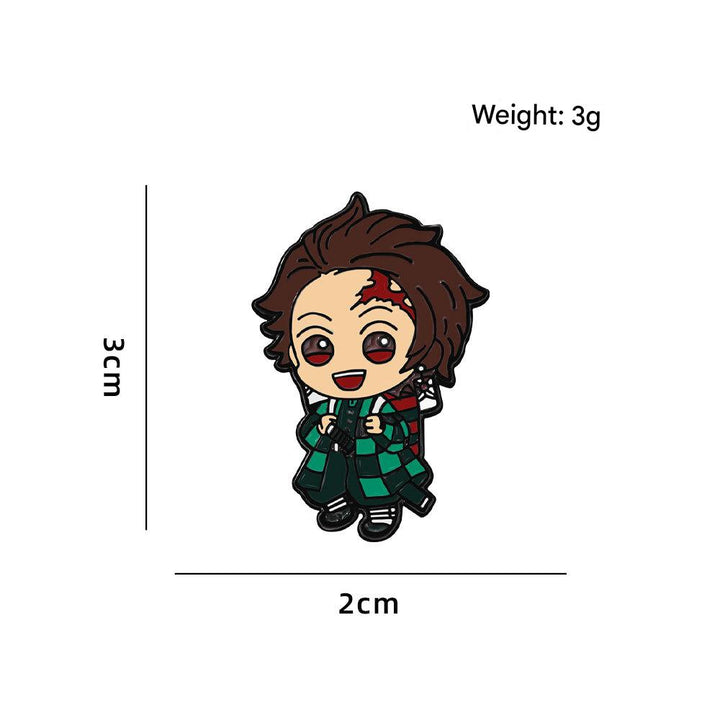 Demon Slayer: Kimetsu no Yaiba characters brooch badge