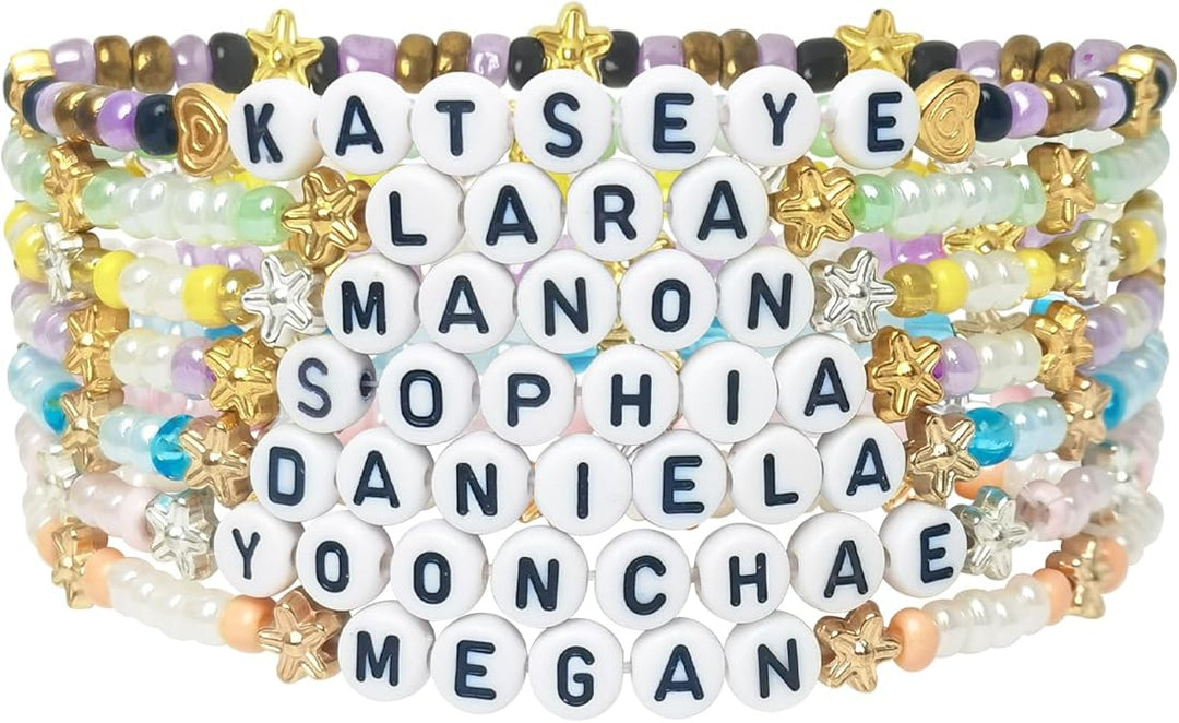 Kpop Demon Hunters beaded layered bracelets