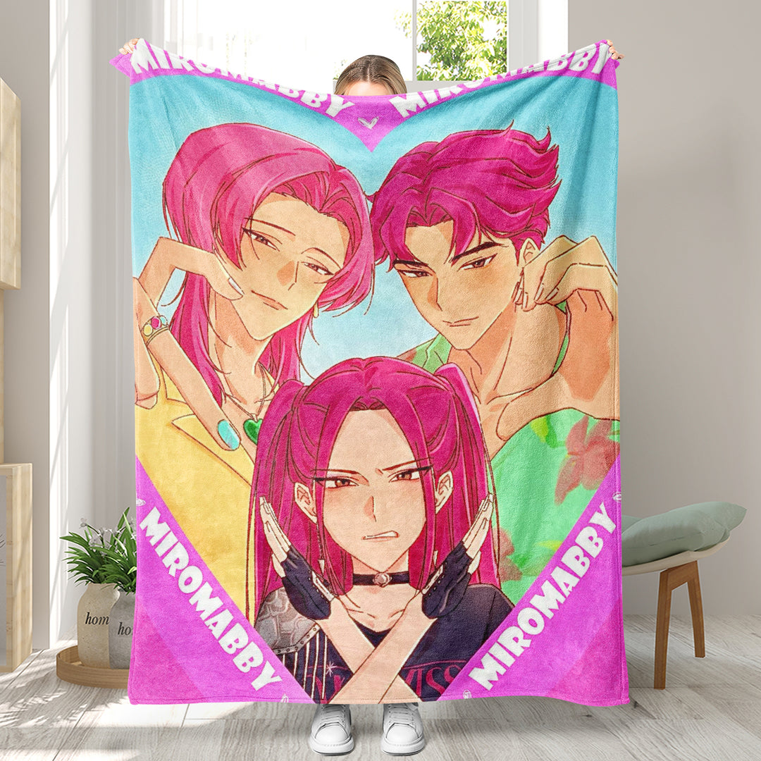 Kpop demon Hunters Throw Blanket soft flannel Blanket