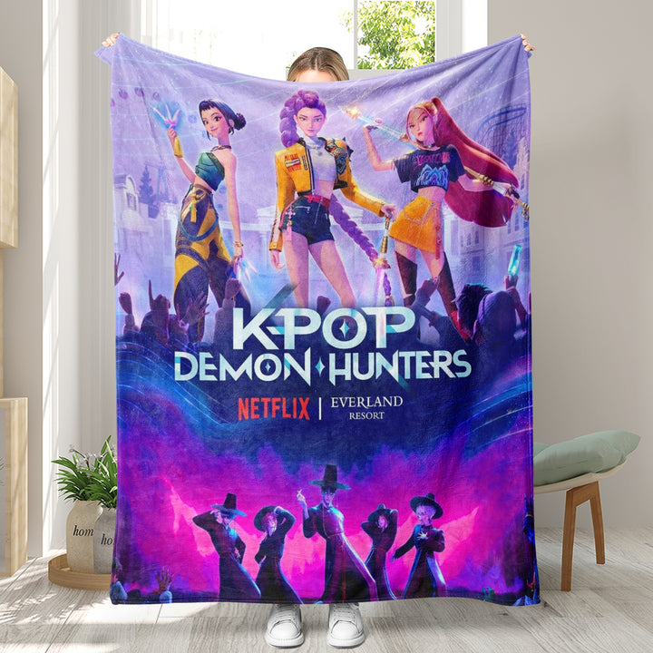 KDH K-pop inspired Throw Blanket soft flannel Blanket