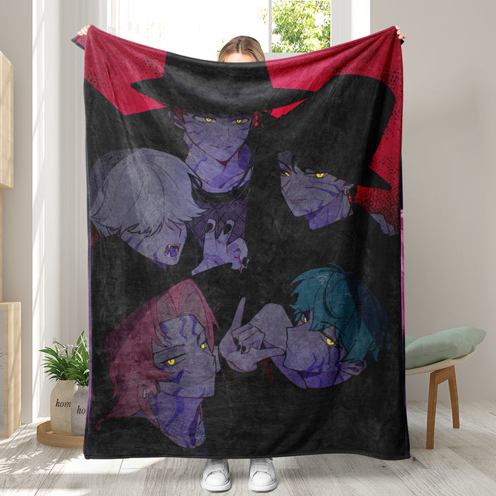 Kpop demon Hunters Throw Blanket soft flannel Blanket