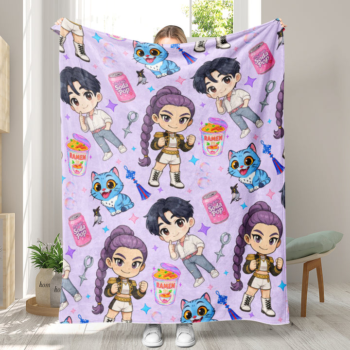 KDH K-pop inspired Throw Blanket soft flannel Blanket