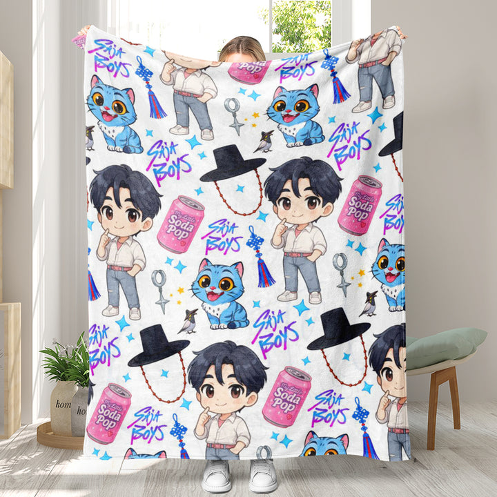 KDH K-pop inspired Throw Blanket soft flannel Blanket