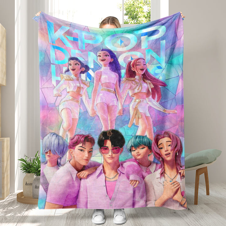 KDH K-pop inspired Throw Blanket soft flannel Blanket