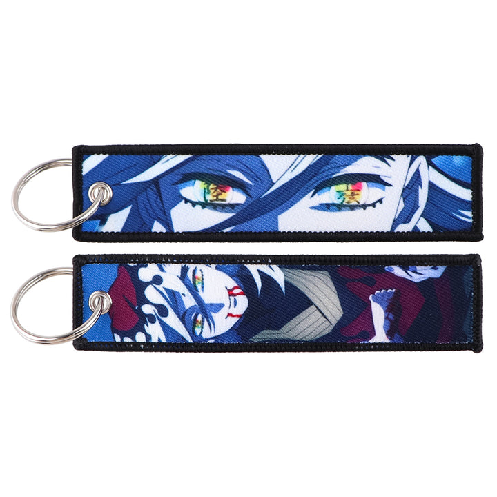 Demon Slayer Woven Label Fabrics keychain bag pendant