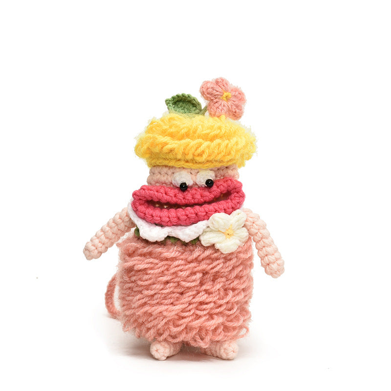 Hand-Crocheted Big Mouth Monster crossbody Bag