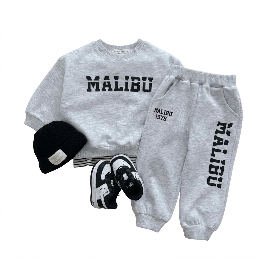 Baby Boys Malibu Cotton 2-Piece Sweatshirt and Pants Set