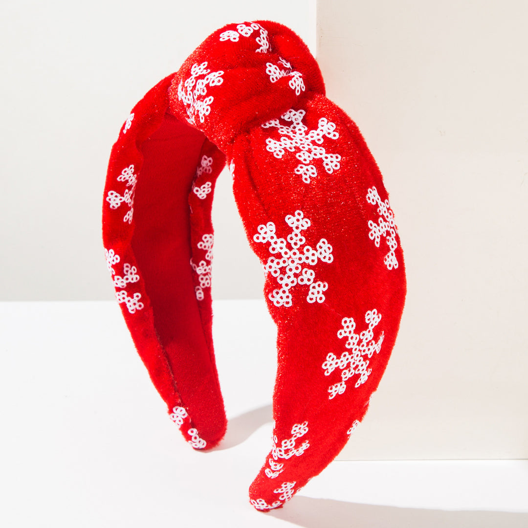 Christmas Sequins Snowflake Headband Party Hair Accessory