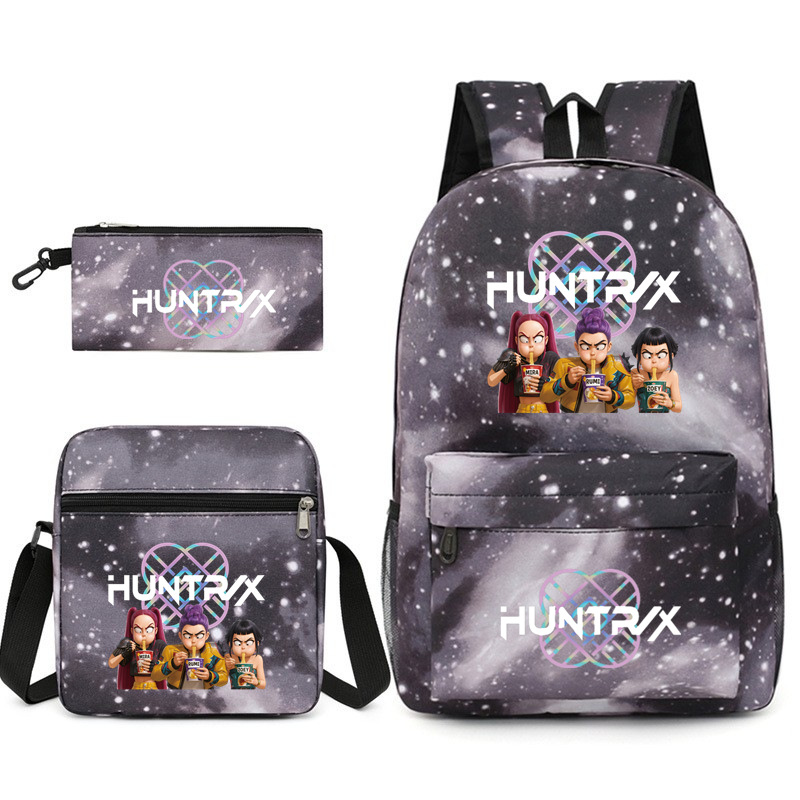 K-pop Witcher Girls Backpack Three-Piece Set