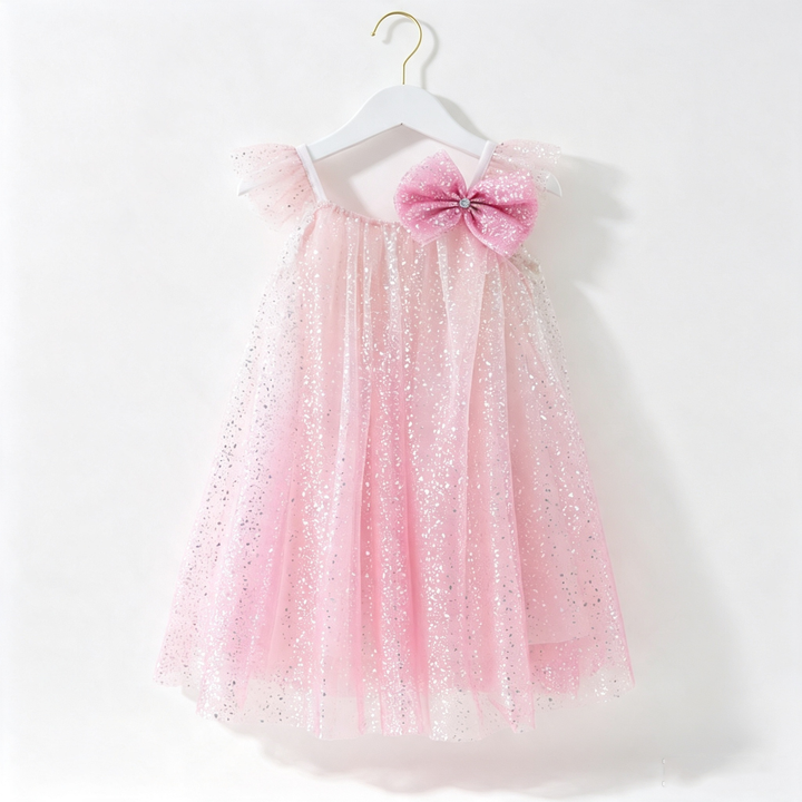 Girls Sequin Rainbow Tulle Dress Fairy dress