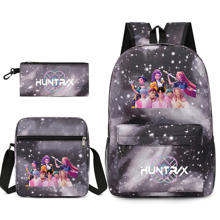 K-pop Witcher Girls Backpack Three-Piece Set