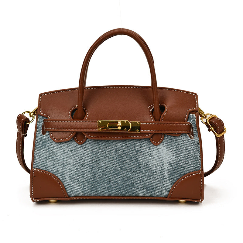 Classic Canvas & Faux Leather Mini handbag