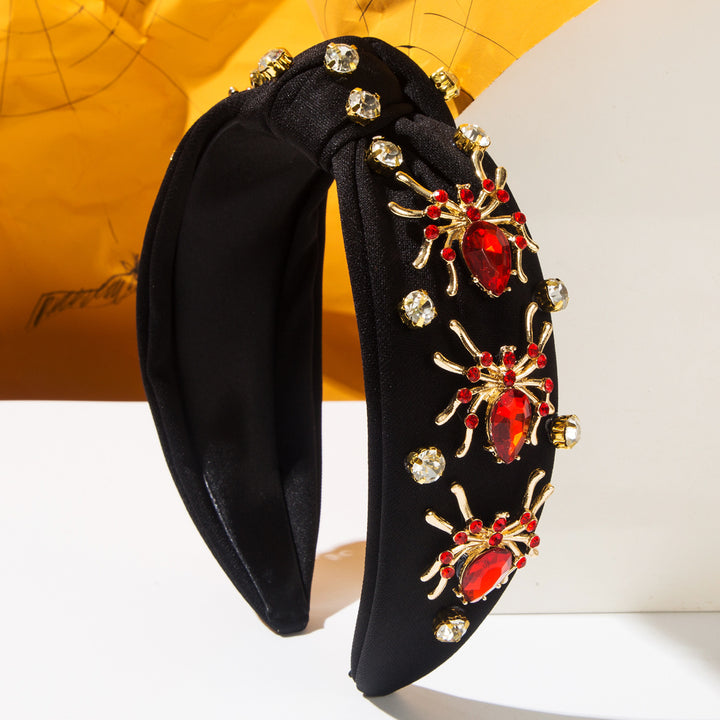 Halloween Queen Rhinestone Spider Headband Halloween Party Accessory