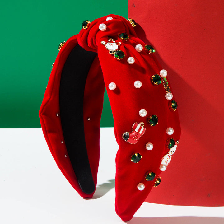 Christmas Peppermint Candy Rhinestone Headband