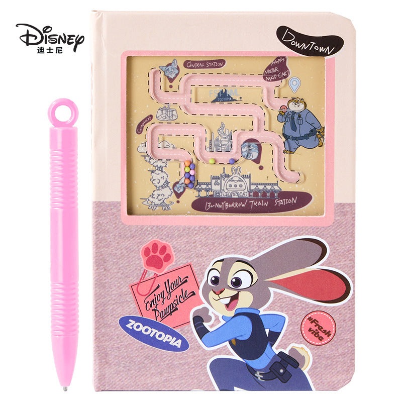 Fun maze game notebook cartoon notebook for students