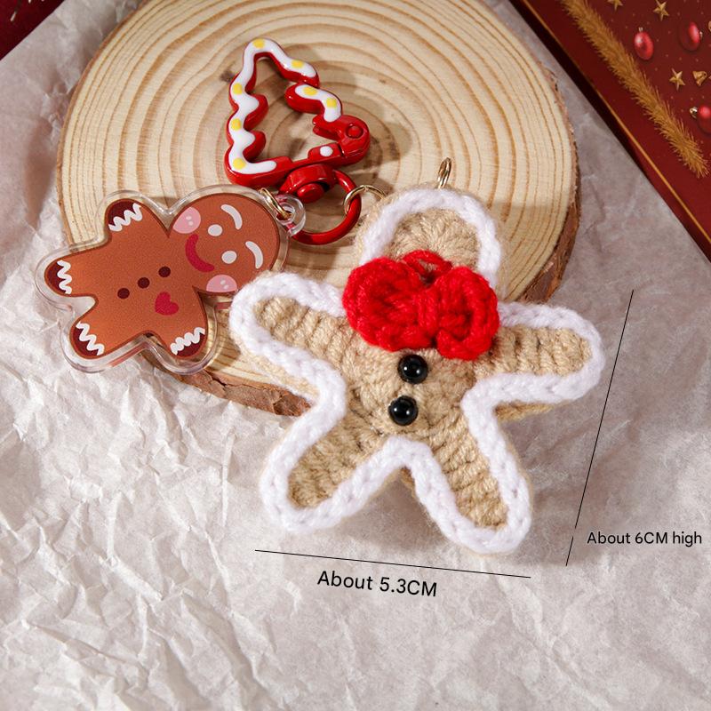 Handmade Christmas keychain bag pendant gift