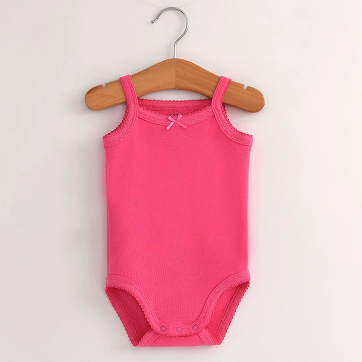 Baby cotton sling romper for summer