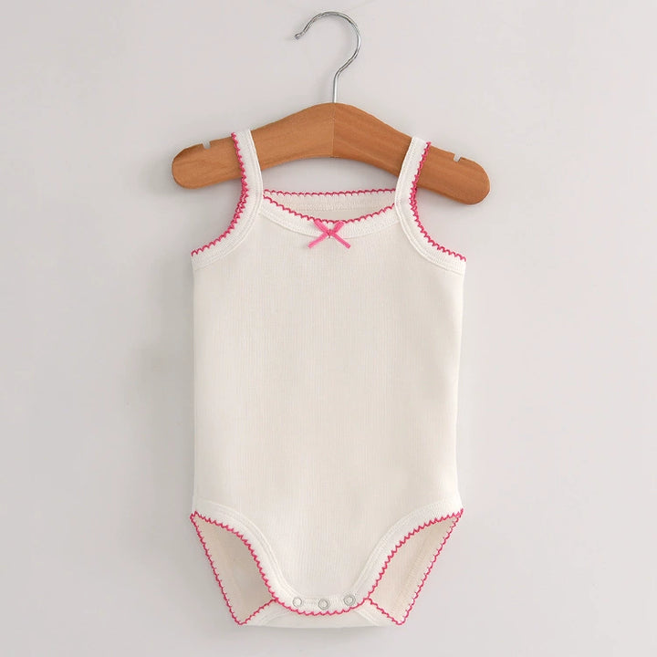 Baby cotton sling romper for summer