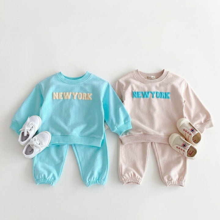 New York Baby Sweatshirt &amp; Sweatpants Set