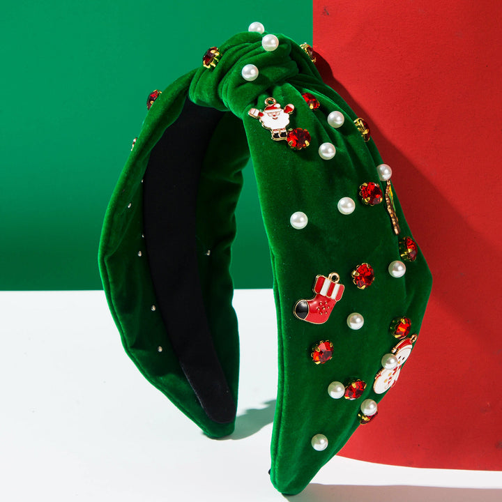 Christmas Peppermint Candy Rhinestone Headband
