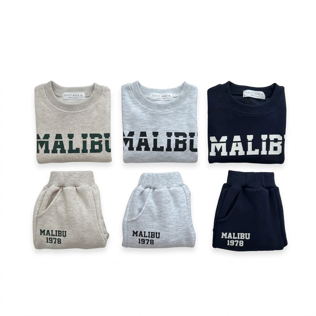 Baby Boys Malibu Cotton 2-Piece Sweatshirt and Pants Set