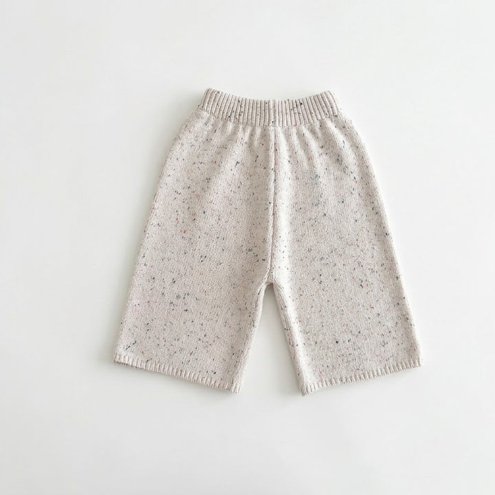 Girls Cable Knit Speckled Pullover Sweater &amp; Matching Knit Pants Outfits
