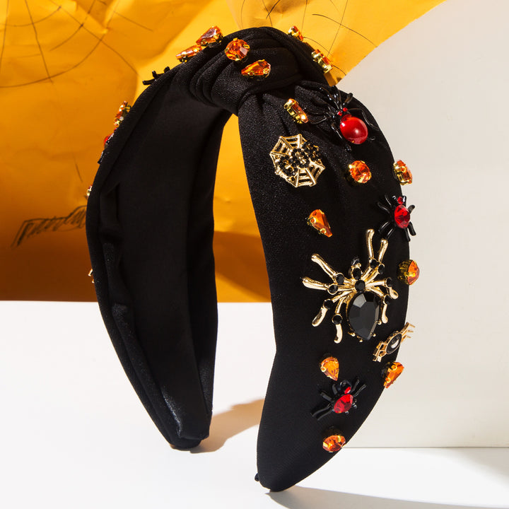 Halloween Queen Rhinestone Spider Headband Halloween Party Accessory