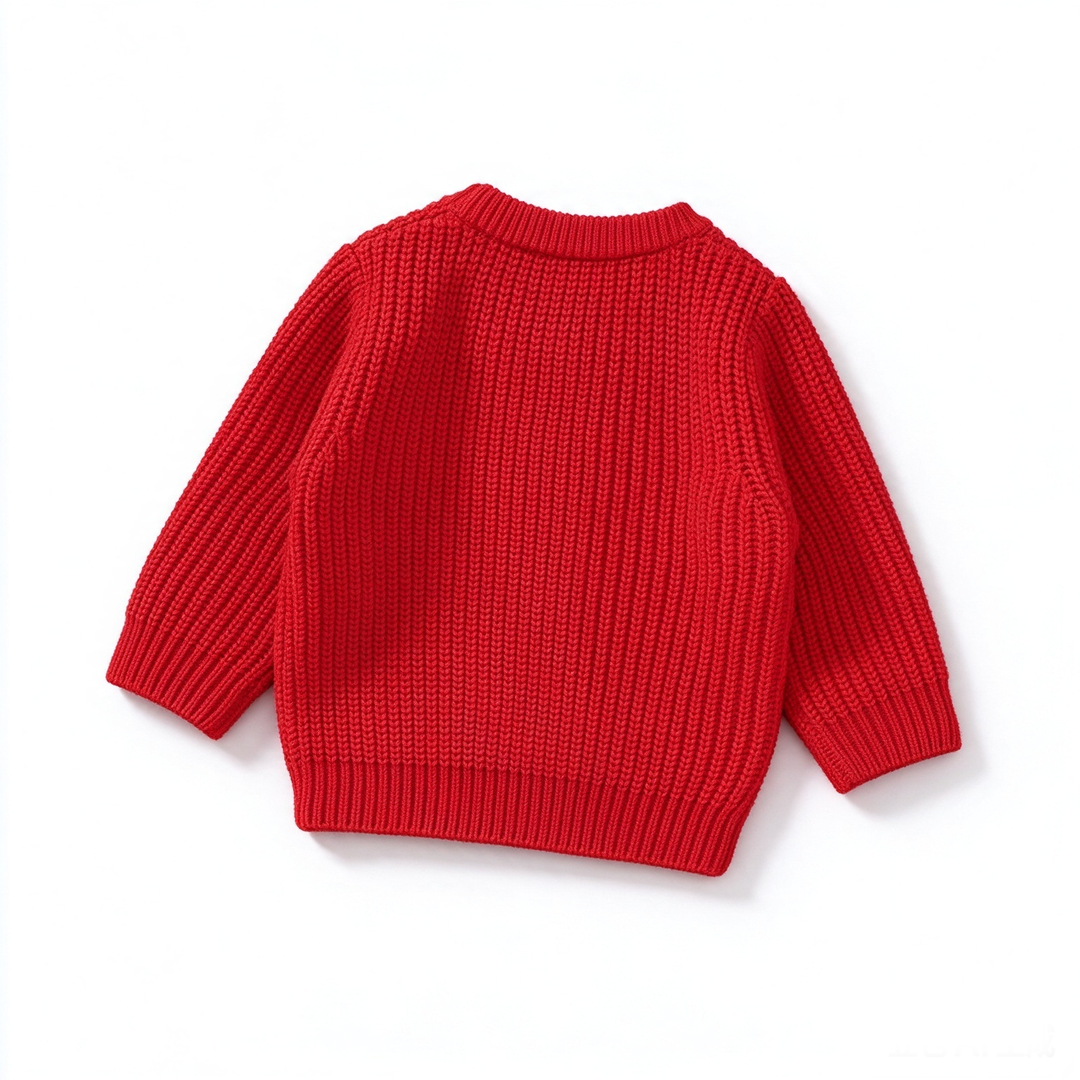 Baby Toddler Christmas Letter Embroidery Knit Sweater