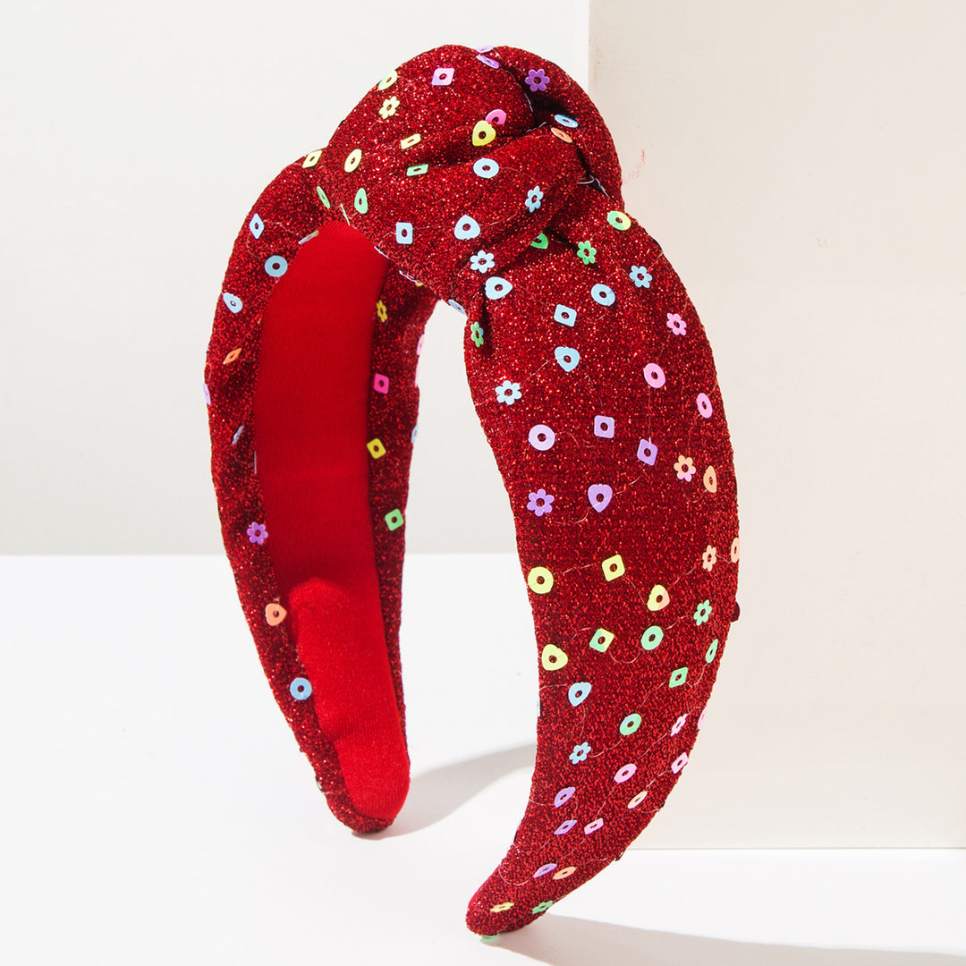 Christmas Sequins Snowflake Headband Party Hair Accessory