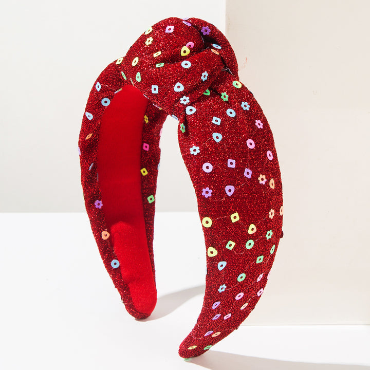 Christmas Sequins Snowflake Headband Party Hair Accessory