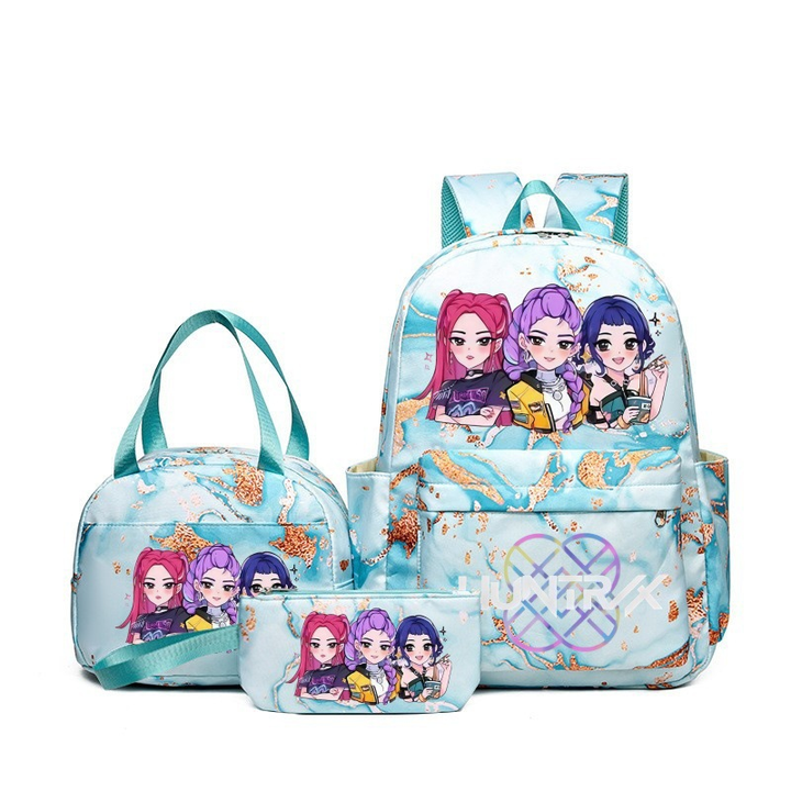 K-pop Witcher Girl Group Backpack Three-Piece Set