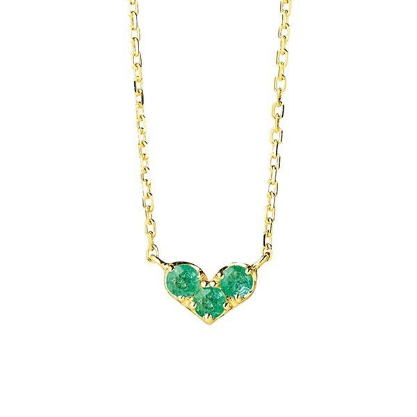 Valentine's Heart diamond gemstone necklace Birthstone Necklace