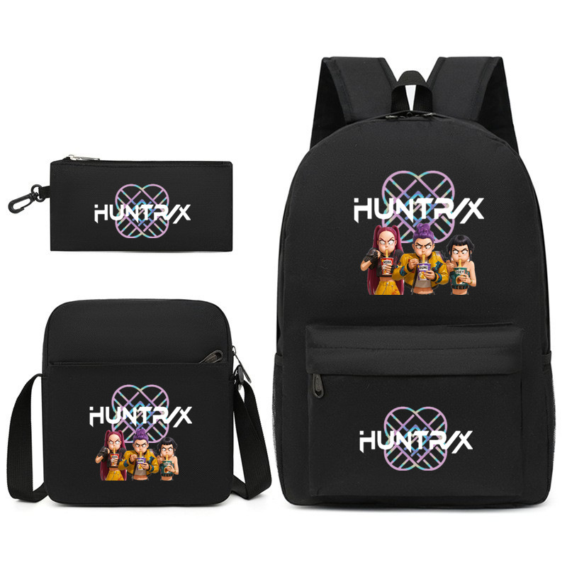 Demon Hunter Girl Group Backpack Three-Piece Set