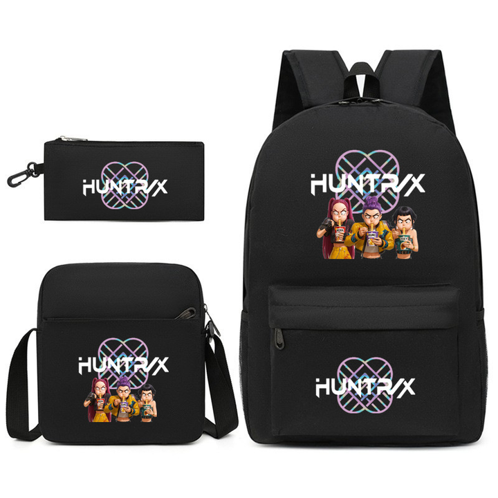 Demon Hunter Girl Group Backpack Three-Piece Set