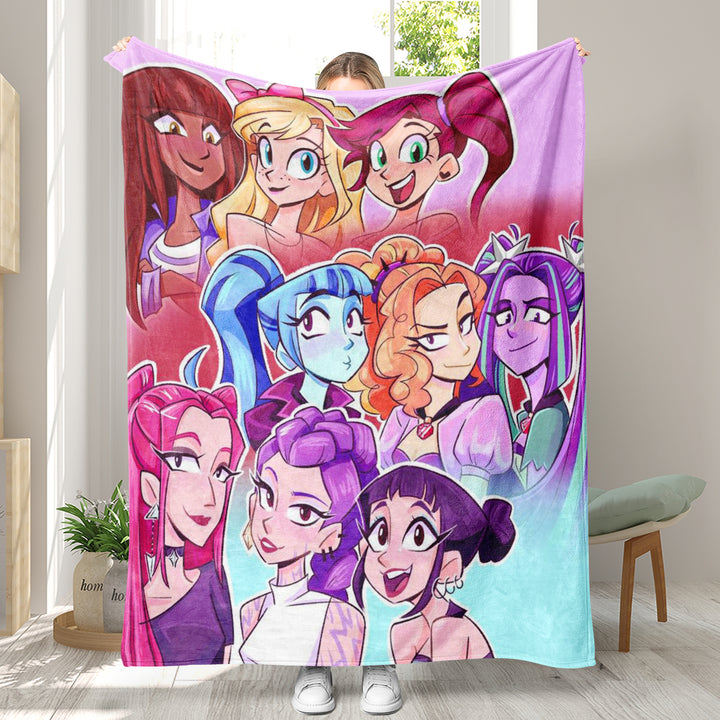 Kpop demon Hunters Throw Blanket soft flannel Blanket