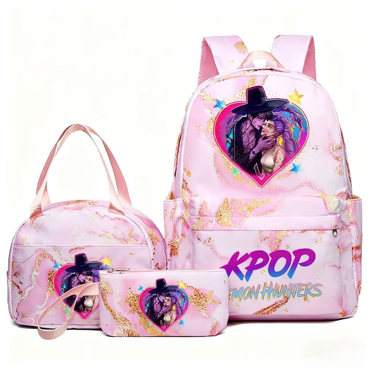 K-pop Witcher Girl Group Backpack Three-Piece Set