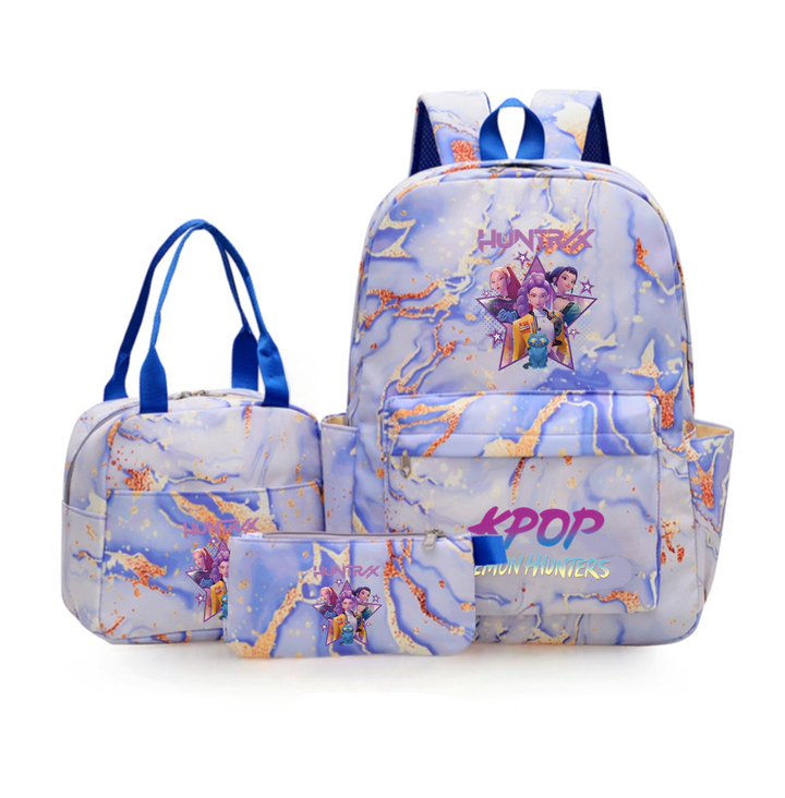 K-pop Witcher Girl Group Backpack Three-Piece Set