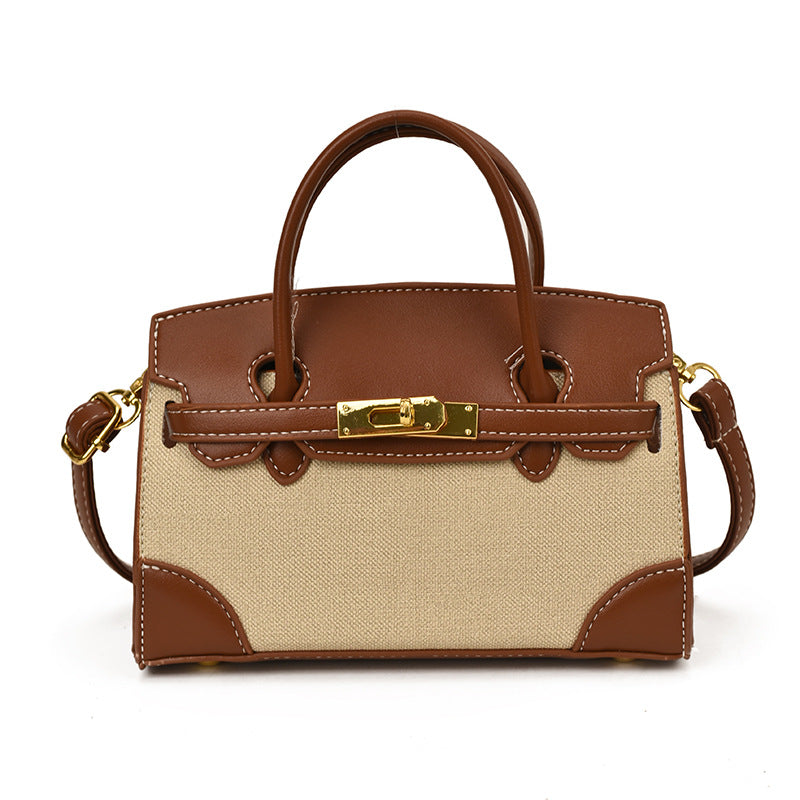 Classic Canvas & Faux Leather Mini handbag