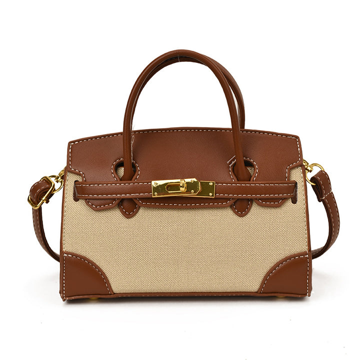 Classic Canvas & Faux Leather Mini handbag