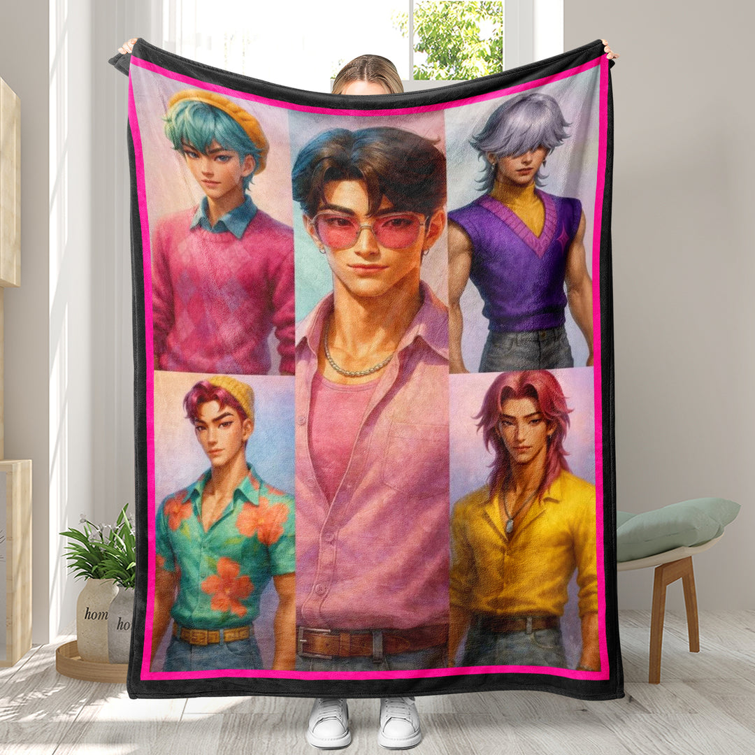 Kpop demon Hunters Throw Blanket soft flannel Blanket