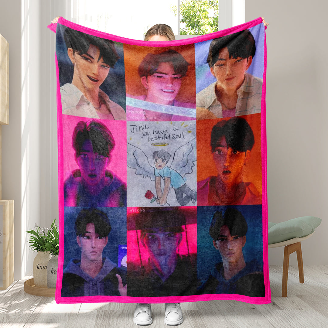 Kpop demon Hunters Throw Blanket soft flannel Blanket