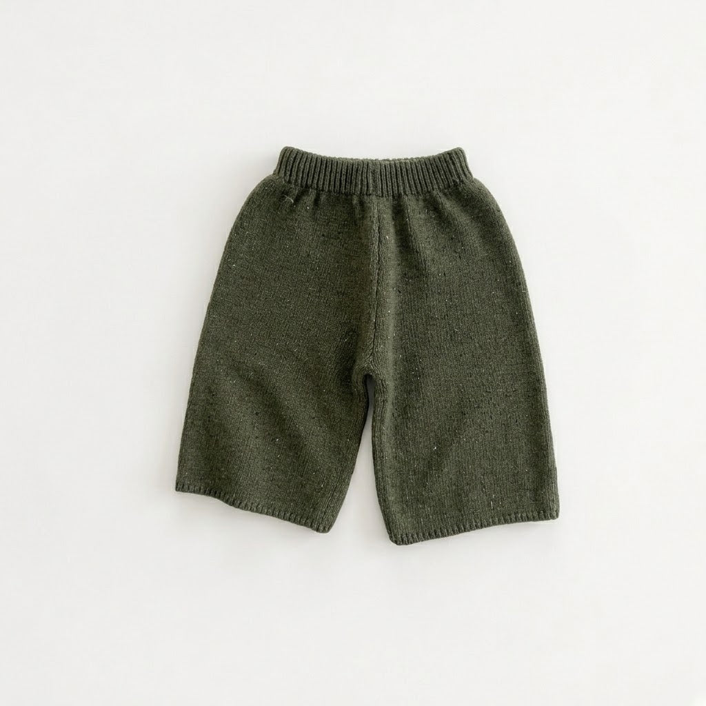 Girls Cable Knit Speckled Pullover Sweater &amp; Matching Knit Pants Outfits