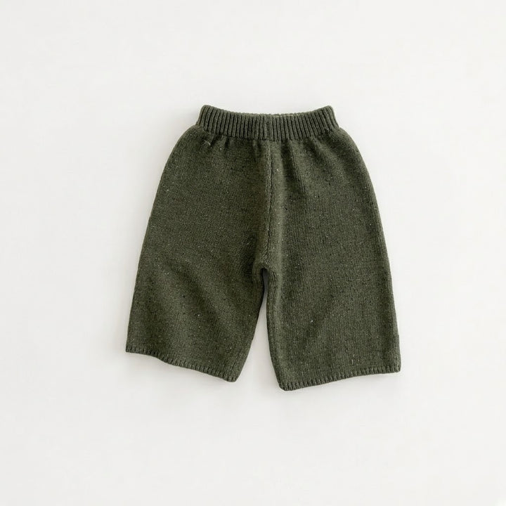 Girls Cable Knit Speckled Pullover Sweater &amp; Matching Knit Pants Outfits