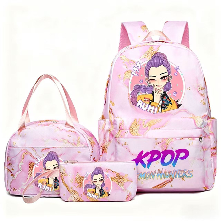 K-pop Witcher Girl Group Backpack Three-Piece Set