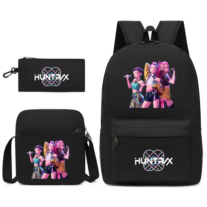 Demon Hunter Girl Group Backpack Three-Piece Set