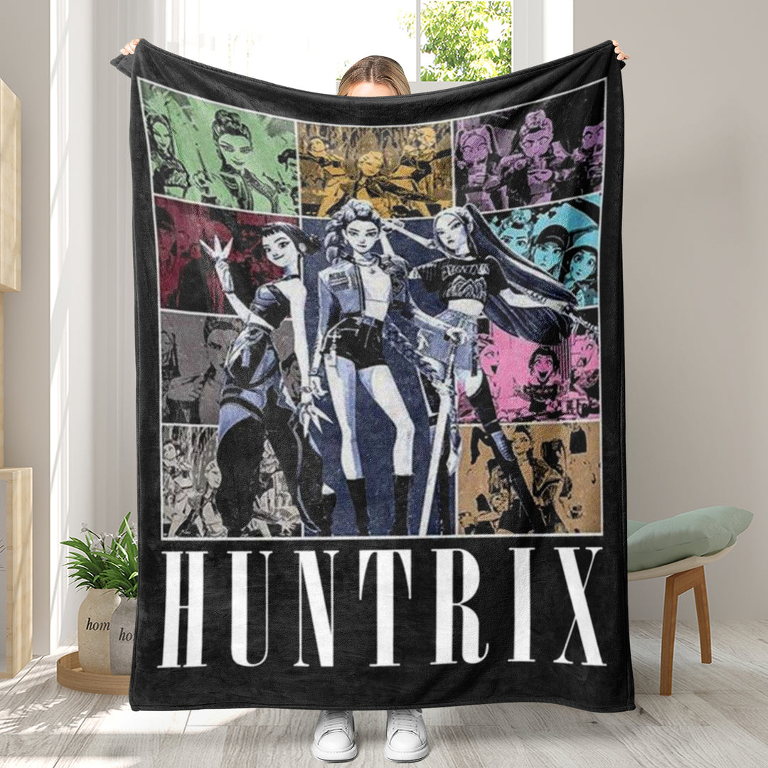 Kpop demon Hunters Throw Blanket soft flannel Blanket