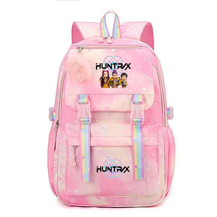 KDH K-pop inspired large-capacity student backpacks-pink